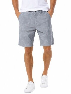 Free Planet Men's Gray Striped Hybrid Shorts Size 36